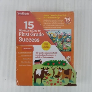 Highlights First Grade Success: 10 Book Wedge, NEW, Homeschool, Workbooks - Foto 1 di 5