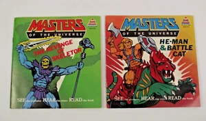 Vintage He-Man MOTU Skeletor Sehen Hören Lesen Vinyl Schallplatte & Bildergeschichtenbücher - Bild 1 von 8