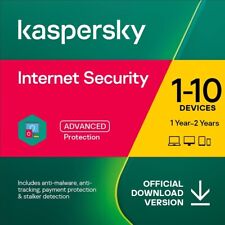 Kaspersky Antivirus Internet Security 2022 - 1PC, 3PC, 5PC, 10PC - 1Year/2Years