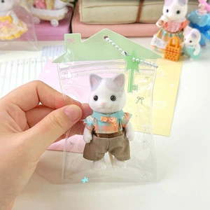 Cartoon Transparent PVC Dustproof Storage Bags Doll Display Bag With Keyring - Picture 1 of 16