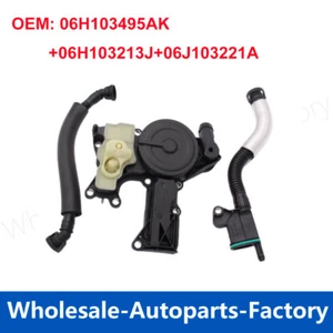 Set of 3PCS PCV Valve with Breather Hose For Audi A4 A5 B8 A6 C7 Q3 Q5 2.0T TSI - Picture 1 of 6