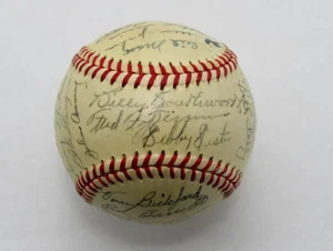 1948 Boston Braves NL Champs Team Signed Baseball by Southworth Spahn - Picture 1 of 6