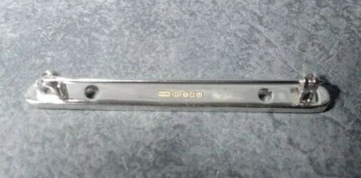 Solid 925 Sterling Silver Brooch Back Fitting & Catch 50mm Long - Hallmarked!! - Image 1 of 4