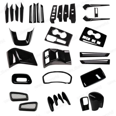 Black Interior Accessories Cover Trim For Honda Civic 11th 2022 2023 2024 2025 - Imagem 1 de 4