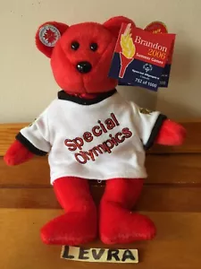 #752 Brandon 2006 I Love CANADA Special Olympics Tag & Pin Ty Beanie Baby Bär - Bild 1 von 8