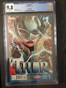 1st Jane Foster appearance app THOR 1 CGC 9.8 2nd Print Variant 4th series 2015 - Picture 1 of 2