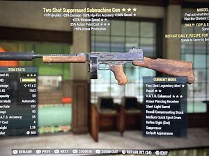 ⭐PS4/PS5/ Two Shots Faster Fire Less Ap Submachine Gun +60% Armor Penetration