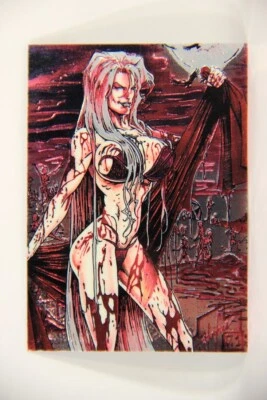 Lady Death Chromium 1994 Trading Card #34 Blood Beach ENG Puzzle L006273 - Image 1 of 2