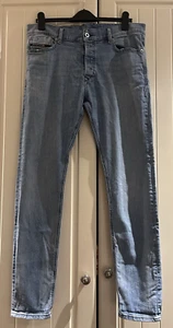 Diesel Jeans Men's W36 L32 Blue Bleach Tepphar Stretch Tapered Denim Wash 081AL - Picture 1 of 19