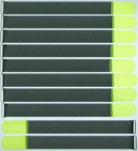 10 Klett Kabelbinder 500 x 50 mm neongelb FK Kabelklettband Kabelklett Klettband - Bild 1 von 9