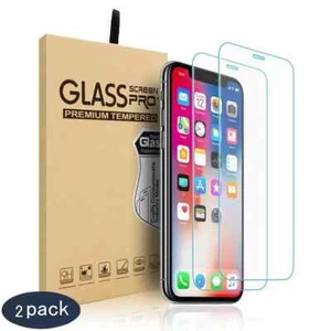 9H Tempered Glass Screen Protector For IPhone 13 12 11 7 X Pro Max Plus - Picture 1 of 11
