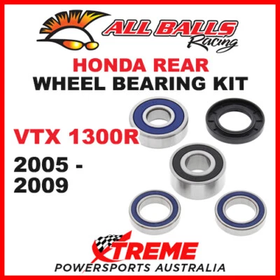 Kit de cojinete de rueda trasera All Balls 25-1383 Honda VTX1300R VTX 1300R 2005-2009 Foto 1 de 2