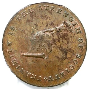 (c1793-95) W-8810 R-5 PCGS MS 63 BN Lancaster Edge Kentucky Token Colonial Coin - Picture 1 of 4