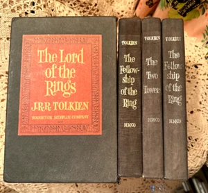 1965 Herr der Ringe Trilogie Box Set 2. Auflage J.R.R. Tolkien W Karten LESEN - Bild 1 von 15