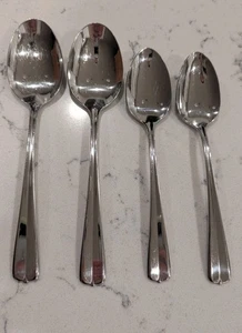 4 x Oneida USA GALA IMPULSE Stainless Spoons Flatware 2 Oval 2 Teaspoons - Picture 1 of 5
