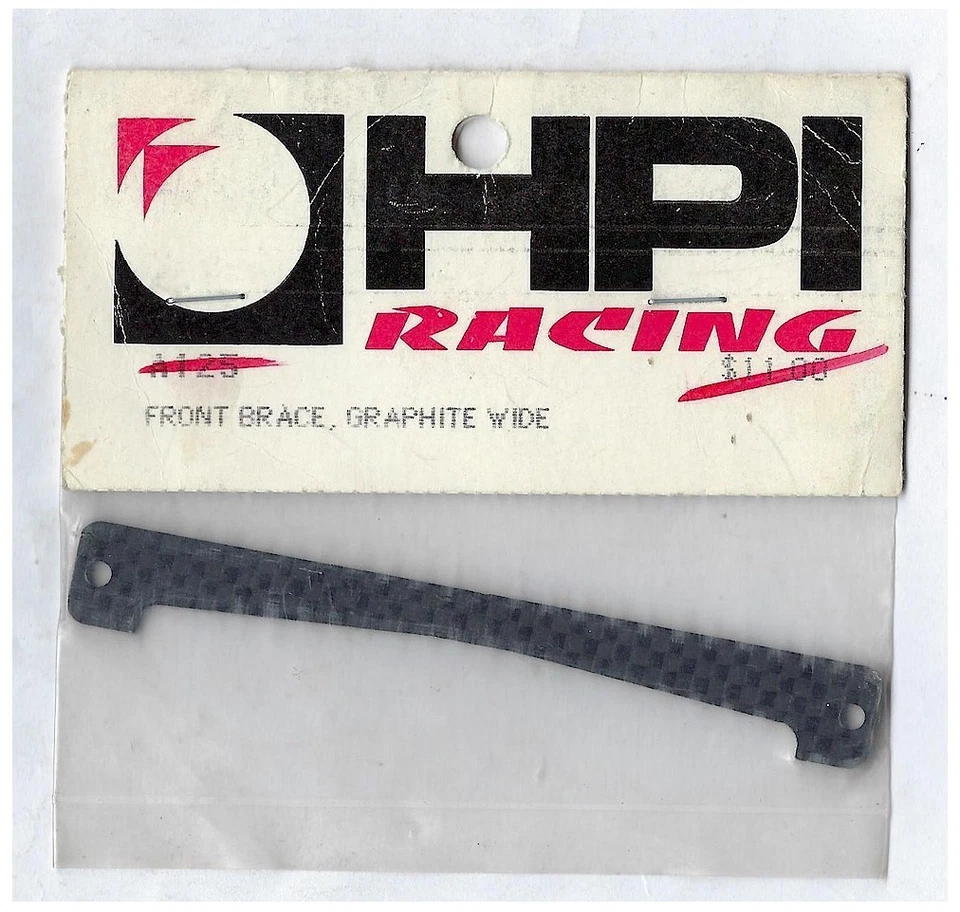 Vintage RC Pan Car HPI A125 Front End Brace Graphite for Roadstar RS10G OldStock - Image 1 of 1