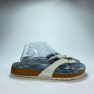 Sandalias chanclas Birki's by Birkenstock azul blanco a rayas para mujer talla 8 Foto 1 de 4