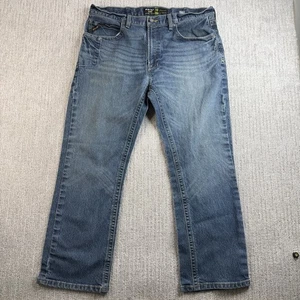Ariat Rebar M5 Straight Leg Jeans Herren Größe 38x30 Blau Denim - Bild 1 von 9