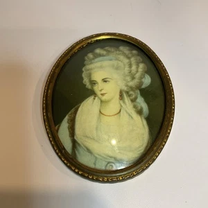 Vintage Small French Style Photo 3.5” Tall Brass Frame Nice ! - Picture 1 of 5
