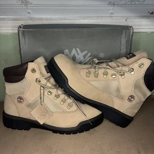 Timberland 6-Inch TB0A1NZK Men's Beige Nubuck Waterproof Field Ankle Boots 10.5 - Picture 1 of 11