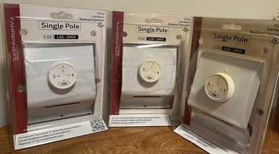 Fahrenheat Single Pole Baseboard Heater Thermostat 22A at 120-240V FTA1A NOS - Image 1 of 4