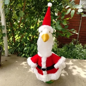 Veranda Gans Weihnachtsmann Weihnachten Outfit mit Mütze Bart Kunstfellbesatz passt 23" - Bild 1 von 23