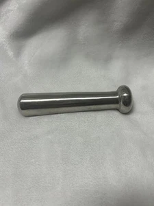 Vintage Silver polished metal Stainless Steel Pestle Grinder 5 1/2” Heavy duty - Picture 1 of 7
