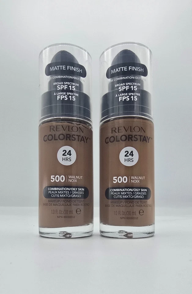 (2 Pack) Revlon ColorStay Make-up Foundation Combination/Oily Skin - 500 Walnut - Image 1 of 1