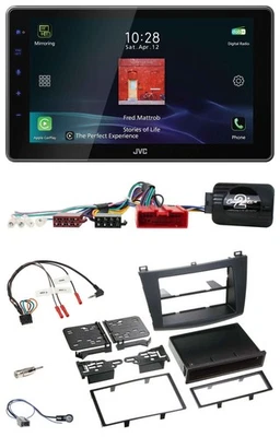 JVC DAB Lenkrad Bluetooth USB Autoradio für Mazda 3 2009-2013 Can-Bus - Bild 1 von 4