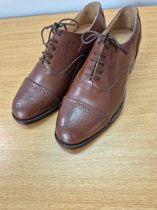 Men’s Samuel Windsor, Hand Made Leather Brogue Shoes Size 7 NEW - Picture 1 of 8