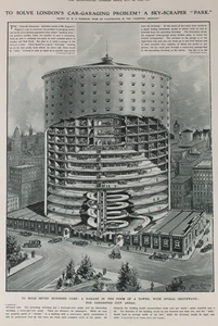FUTURISTIC CAR PARK city aerodrome 1919 whole issue ILN PLUS poverty SHOREDITCH - Foto 1 di 15