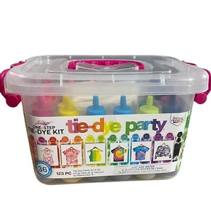 Tulpe One-Step 123 Teile Färben Party Kit für 6 DIY Kinder Sommer bis zu 36 Projekte NEU - Bild 1 von 13