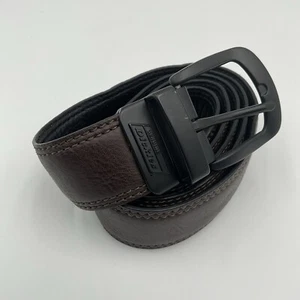 Cinturón reversible de cuero Dickies para hombre 44 110 negro marrón 1,37" 35 mm Jeans Trabajo - Imagen 1 de 7