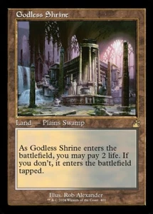 Godless Shrine RETRO FRAME RVR 401 Magic the Gathering Ravnica Remastered MTG NM - Picture 1 of 1