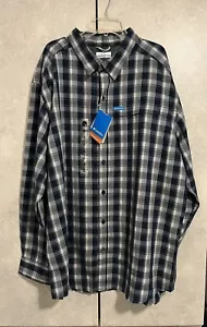 Columbia Men's Size XXL/2TG UV Sun Protection Long Sleeve Button Down Shirt NWT - Picture 1 of 11