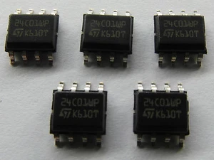 5 PZ. MEMORIA EEPROM M24C01-WMN6 SOIC-8 - 5 PEZZI - Picture 1 of 1