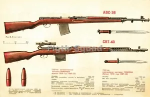 Foto seconda guerra mondiale fucile russo sovietico AVS-36 SVT-40 5316 - Foto 1 di 1