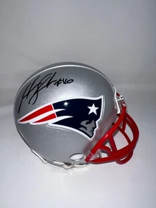 JOSH GORDON AUTO SIGNED NEW ENGLAND PATRIOTS MINI HELMET JSA CERTIFIED - Picture 1 of 16