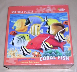 COMP 2006 HTF Coral Fish Zebra Tropical Ocean Howard Robinson 550 Piece Puzzle - Picture 1 of 8