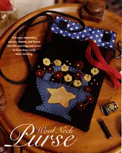 Cartera cuello lana patrón edredón piezas/aplicación PS - Imagen 1 de 1