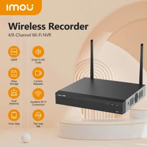 IMOU Wi-Fi 1080P NVR 8CH Wireless NVR Resolution Strong Metal ONVIF Standard