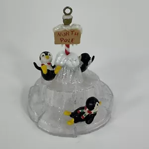 Vintage 1995 NOMA Ornamotion Christmas Tree Ornament Penguin Holiday Decor - Picture 1 of 9
