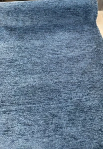 Soft Chenille Surf Blue Cuddle Backed Upholstery Fabric By The Yard - Picture 1 of 6