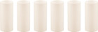 2 Inch Tall Cream Plastic Candle Covers Sleeves - Set of 6