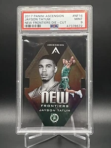 Jayson Tatum Rookie Karte 2017-18 Panini Ascension New Frontiers gestanzt RC PSA 9 - Bild 1 von 2