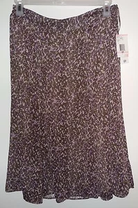 NWT Jones Wear Petite Line Sheer A-Line Skirt Size 10P - Picture 1 of 3