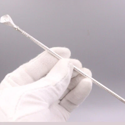 Horquilla de plata pura 999 cultura china sutra palos para el cabello pinzas para el cabello con flores Foto 1 de 4