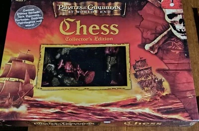 Disney Pirates of the Caribbean “Dead Man’s Chest” Chess Set ~Sealed ~New - Image 1 of 4