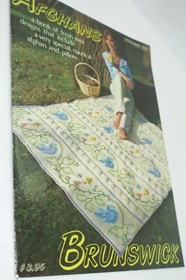 Brunswick Knitting Pattern Book 821 Vintage Afghans - Image 1 of 4