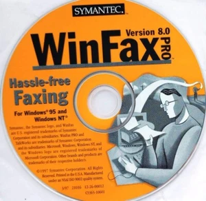 Symantecc WinFax Pro Version 8 Full Version for Windows w/ Perpetual License - Picture 1 of 1
